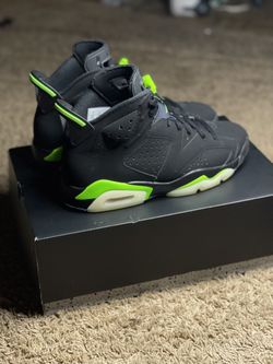 Retro 6 Electric Green Size 8