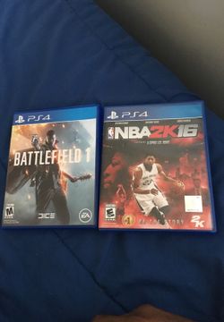 Battlefield 1 & NBA 2K16 PS4