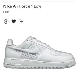 New Ds 2007 Deadstock Nike AIR FORCE 1 LUX WHITE COLORWAY $1000 SIZE 12 & 13 AVAILABLE