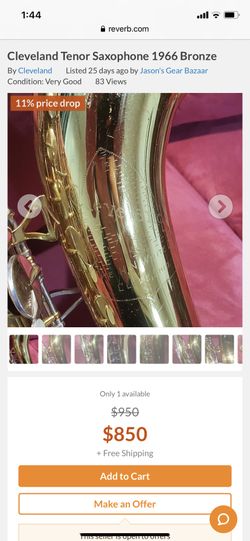 Cleveland bronze saxophone!