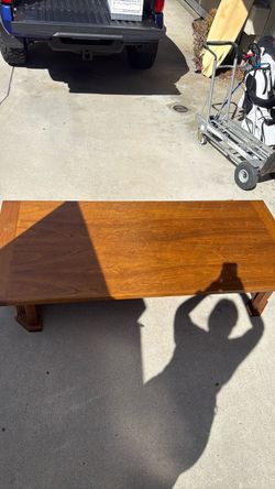 Wooden coffee table