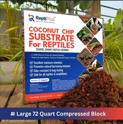 Premium Coconut Chip Substrate for Reptiles