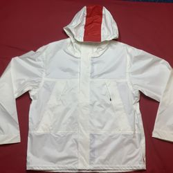 Supreme Taped Seam Red/White SS18 Rain Jacket