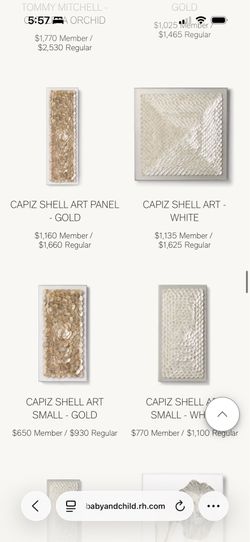 Restoration hardware wall art two pieces