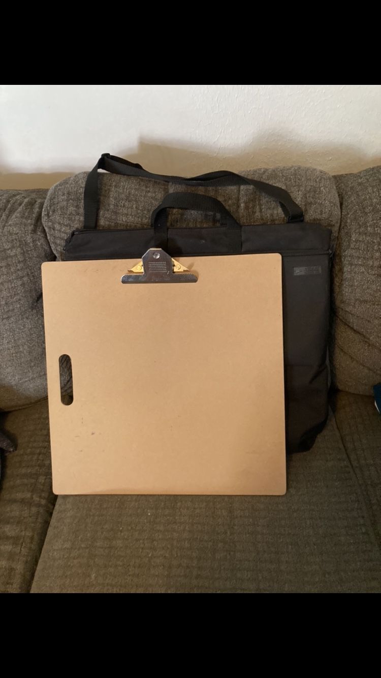 Artist Sketch Tote Board & Portable Storage Case Bag 18inX18in 
