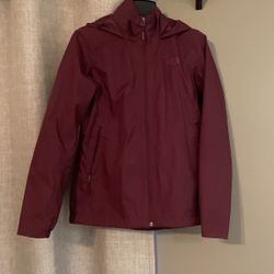Womens M North Face Rain Coat