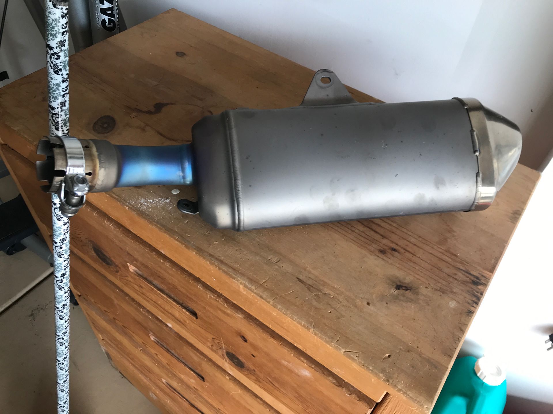 Motorcycle exhaust pipe- removed from a 2019 Suzuki GSXR-600...