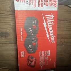 Milwaukee batteries and charger