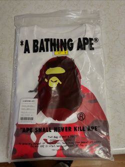 Bape shirt red ape
