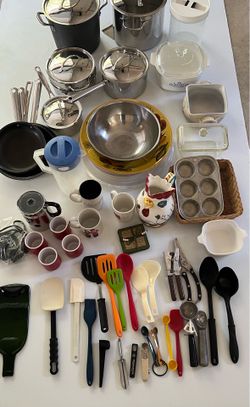 Kitchen pots, pans, casseroles, etc etc