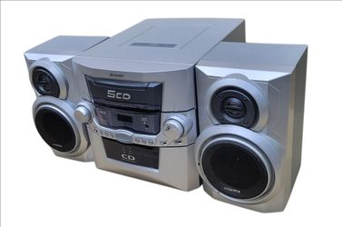 Audiovox CD1072 5-Disc CD Changer Home Stereo System Speakers - Tested Works Great