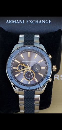 New Men's TwoTone Armani Exchange Big Face Watch 