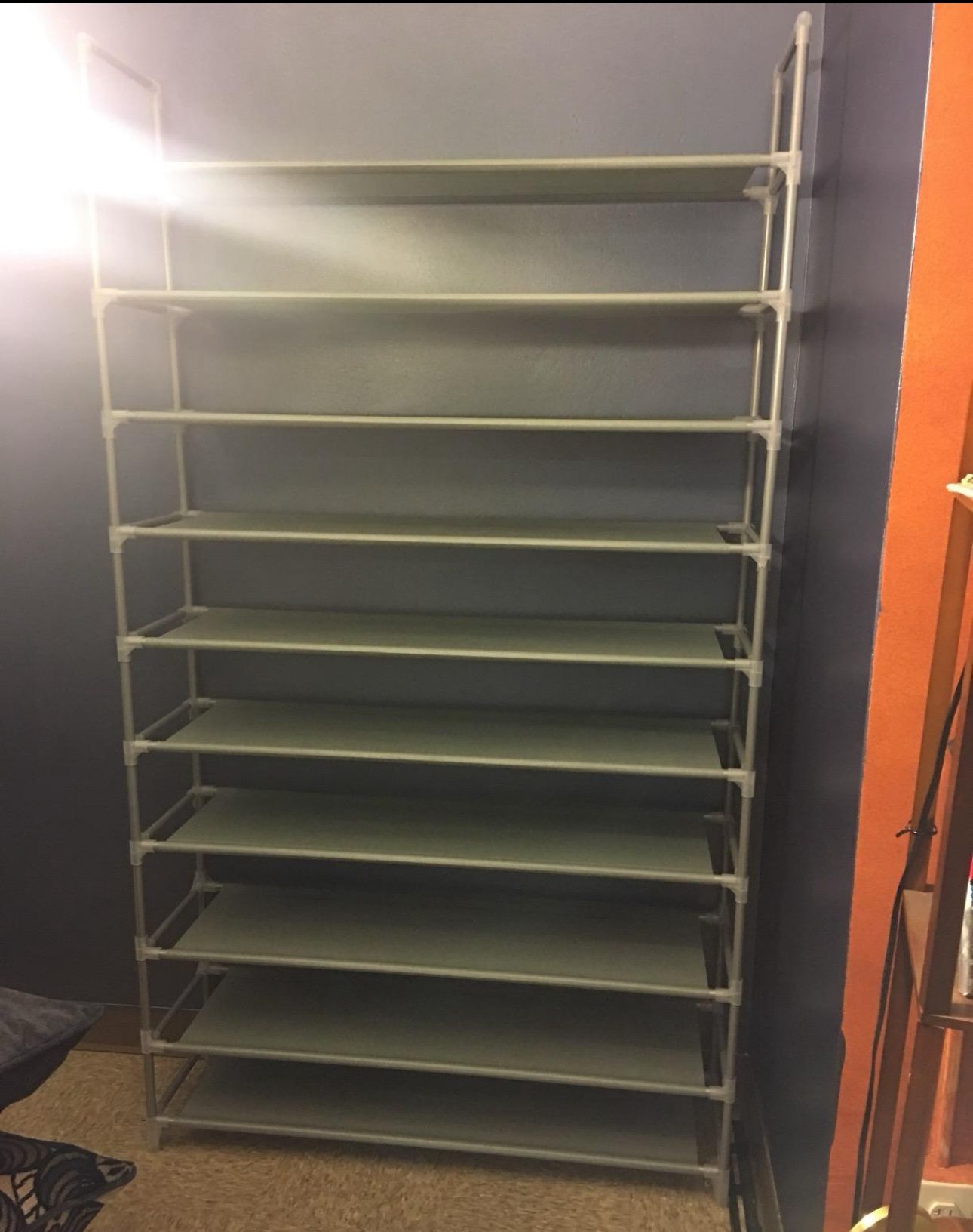 Brand New 10 tier Gray Shoe Rack Organizer