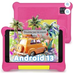 7in kids tablets, pink