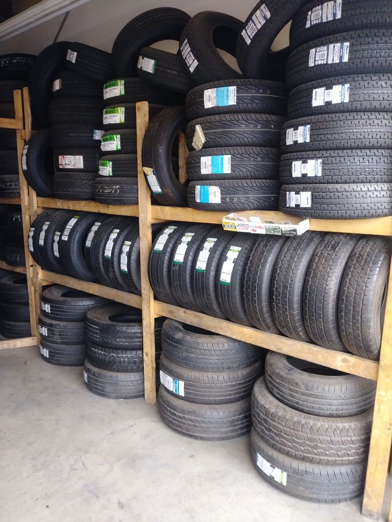 Tires used start life 50% to 80% tread good start $35 to $80 each tire