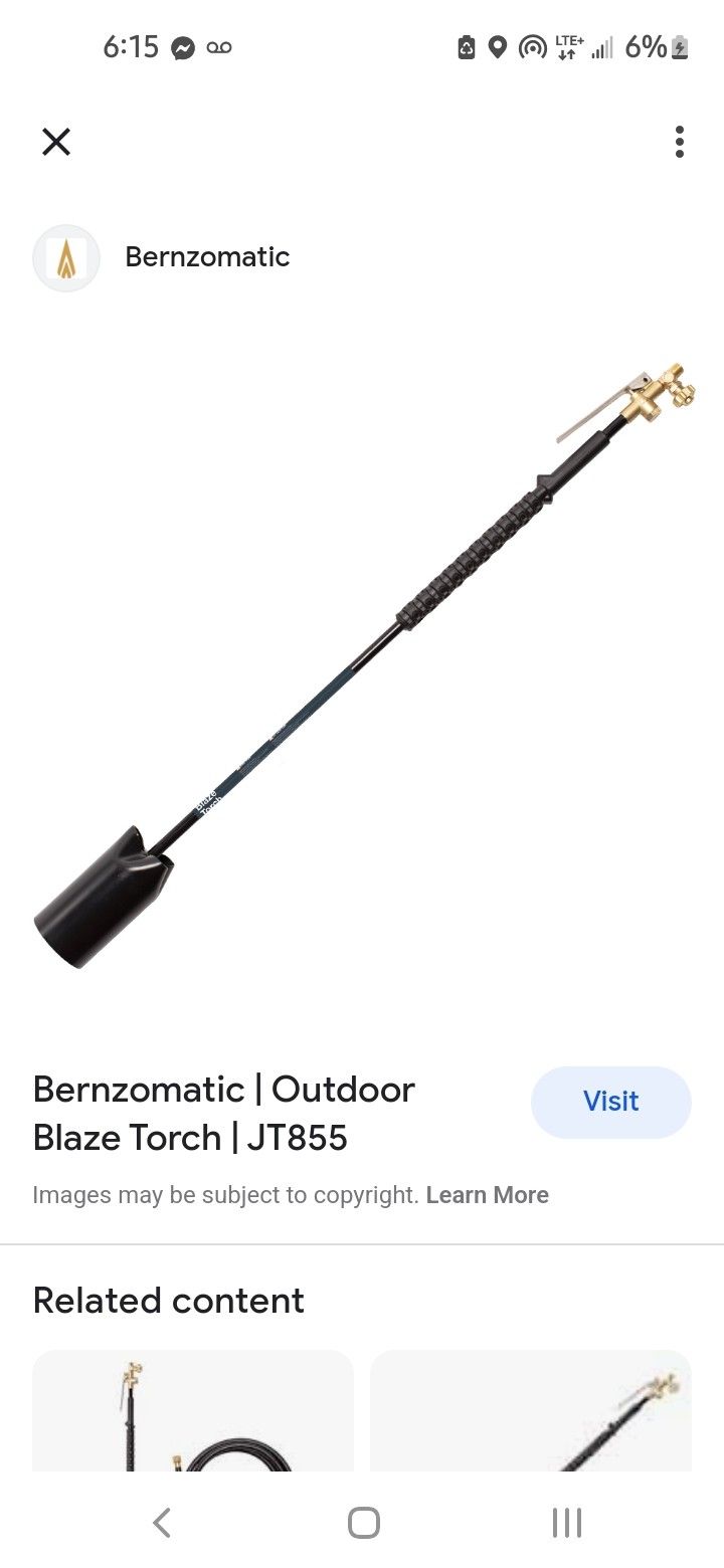 Brush Burner Propain Fueled