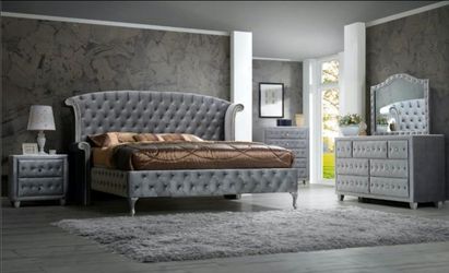 4 PC BEDROOM SET NEW IN BOX (MATTRESS AND CHEST SOLD SEPARATELY)