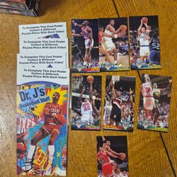 VHS Tapes + Collectable Cards And Posters.