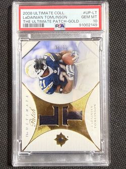 2008 Upper Deck Ultimate Collection LaDainian Tomlinson Patch GOLD #/40 PSA 10