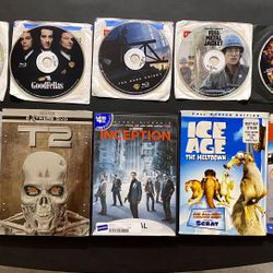 10 Classic Movies. DVD & Blu-ray Discs For Sale Including Batman: The Dark Knight, Ice Age, Terminator 2, Inception, Ect