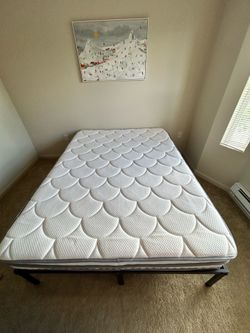 Queen Size Mattress and Frame