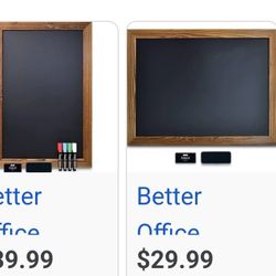 3ft Wood Framed Wall Hanging Blackboard Black Board 