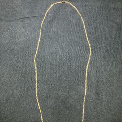 925 STERLING SILVER GOLD PLATED ROPE CHAIN