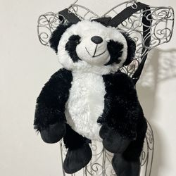 Black and White Panda Calplush Backpack Stuffed Animal Toy 14"