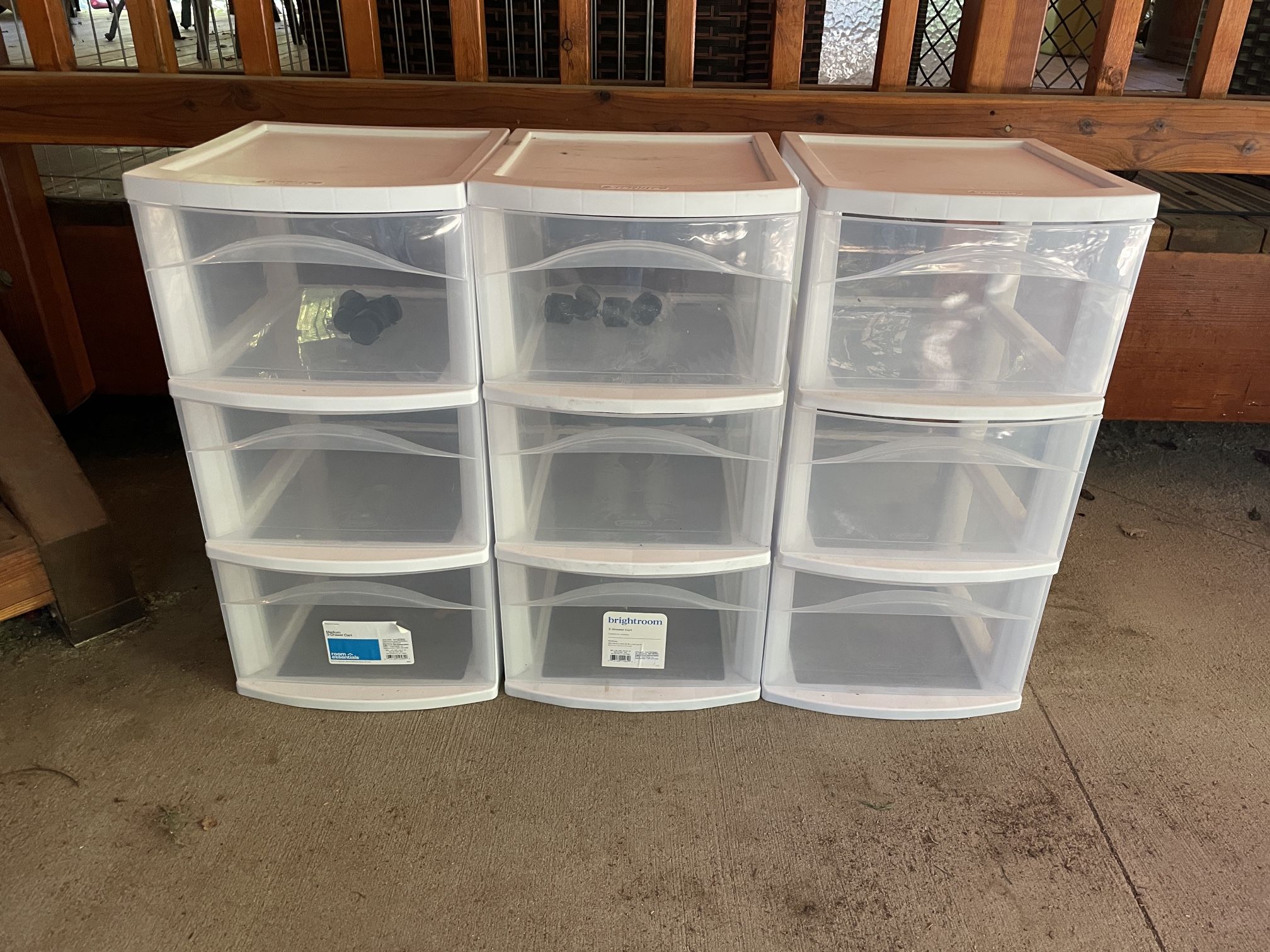 Sterilite 3 Drawer Storage Cart