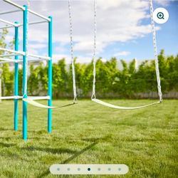 Swing Set: 2 Swings & 1 Monkey Bar Swing for Kids Ages 4-12. With Weight Capacity of 315lbs