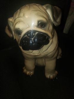 Big Sky Carver Canine Pug Cookie Jar