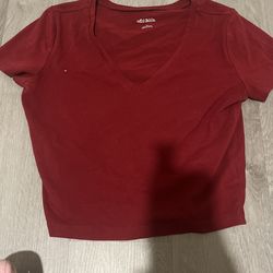 red Crop Top 