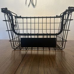 Black Metal Basket