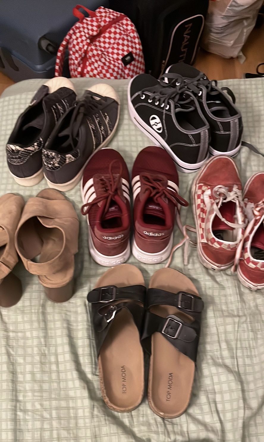 Shoes, Adidas, Vans, Heelys, High heels, Slippers