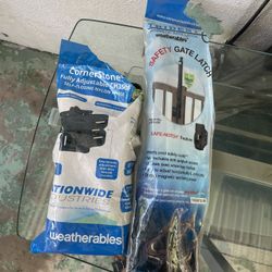 Safety Gate Latch & Self Closing Nylon Hinge