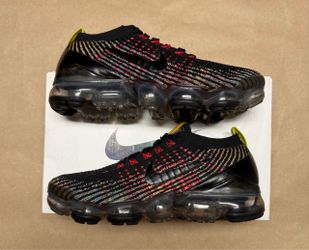 Nike Air Vapormax Flyknit 3 Black Multi Women’s size 7 running shoes Rare!
