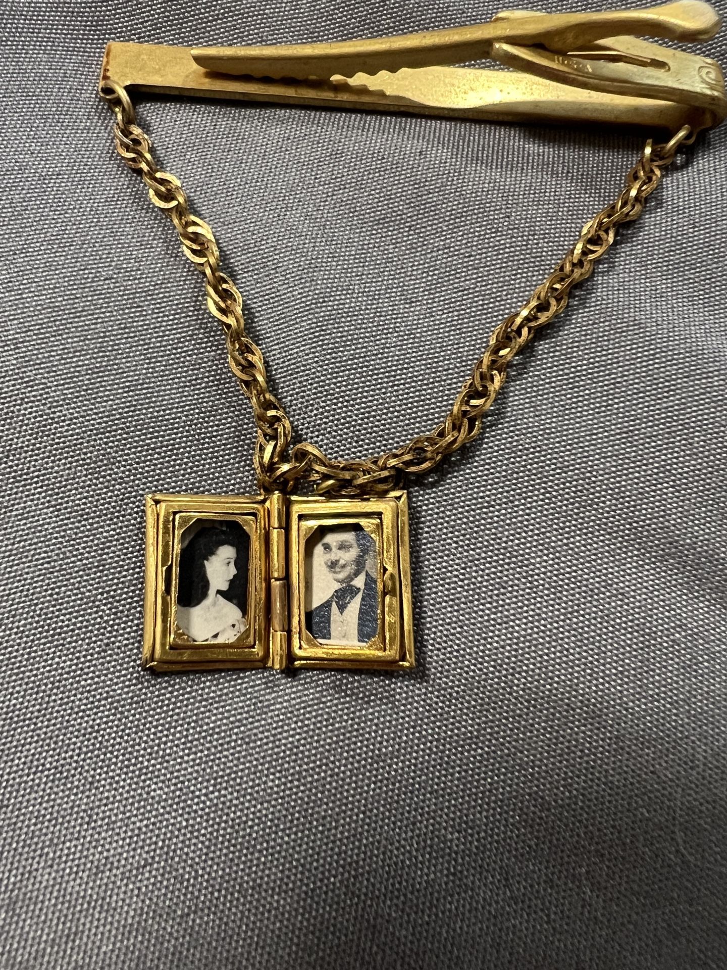 Vintage Tie Clip/locket