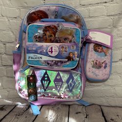 Disney Frozen 4 Piece Backpack 