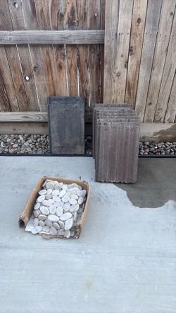 Free Roof tiles and rock tile.