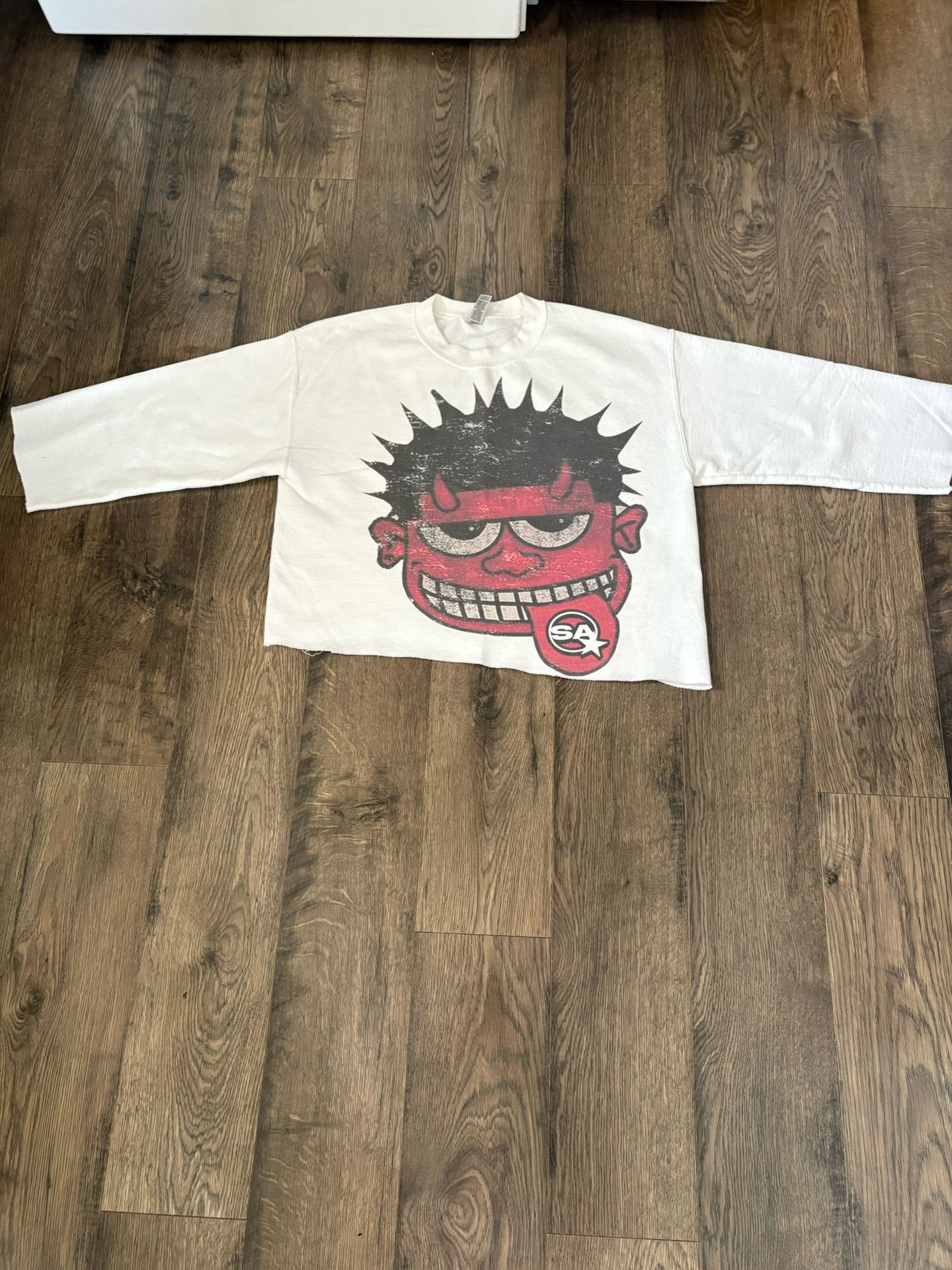 M big face cropped tee