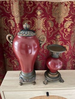 Jarrón y candle holder