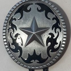 Vintage Bolo Tie Big Size Star Western