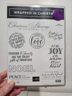 Stampin' Up Set/10 Cling Stamp Set BNIP