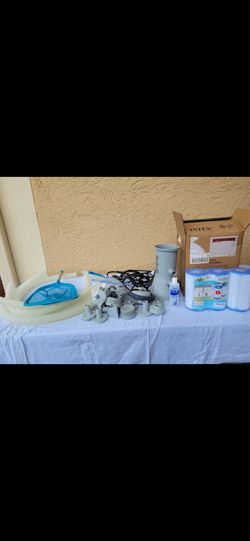 Complete patio pool set