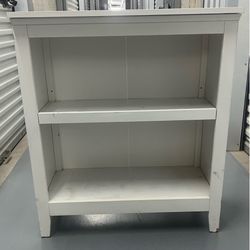 White bookshelf