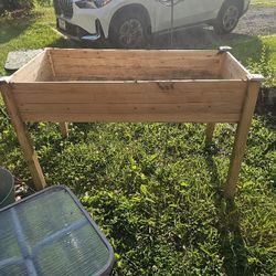 Price Is Firm... Freestanding Real Wood Planter