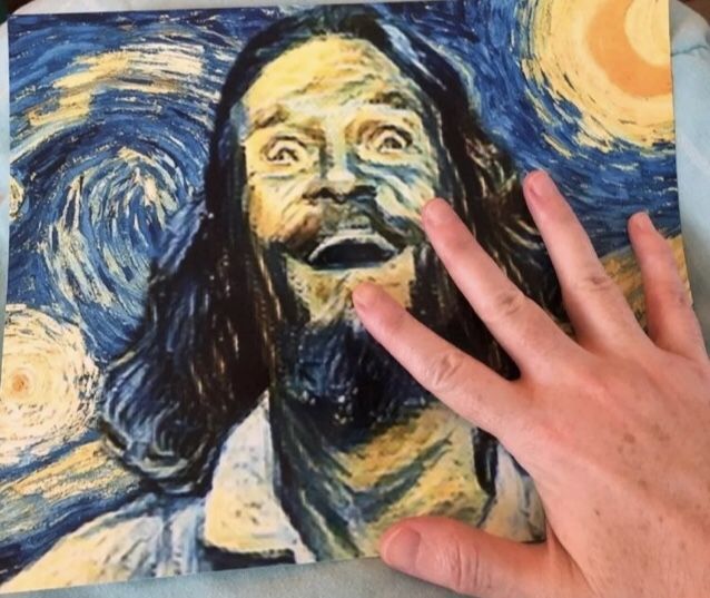 BIG LEBOWSKI STARRY NIGHT PREMIUM ART PRINT