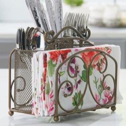 Porta Cubiertos De Metal Princess House 