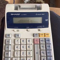 SHARP EL-2615H  & SHARP EL-1801C Calculator 