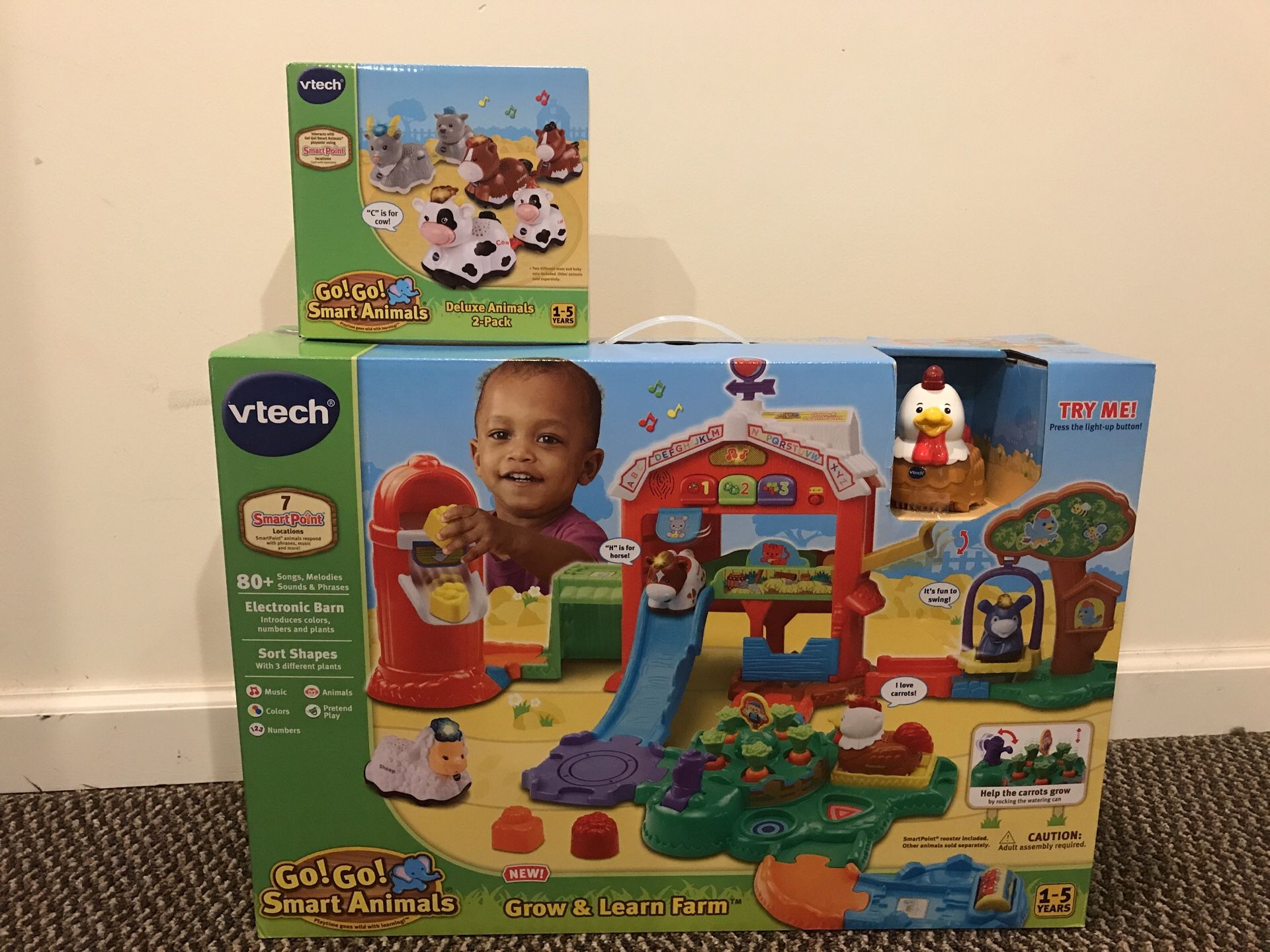 Vtech Go!Go! Smart Animals Farm & Deluxe Animals 2pack